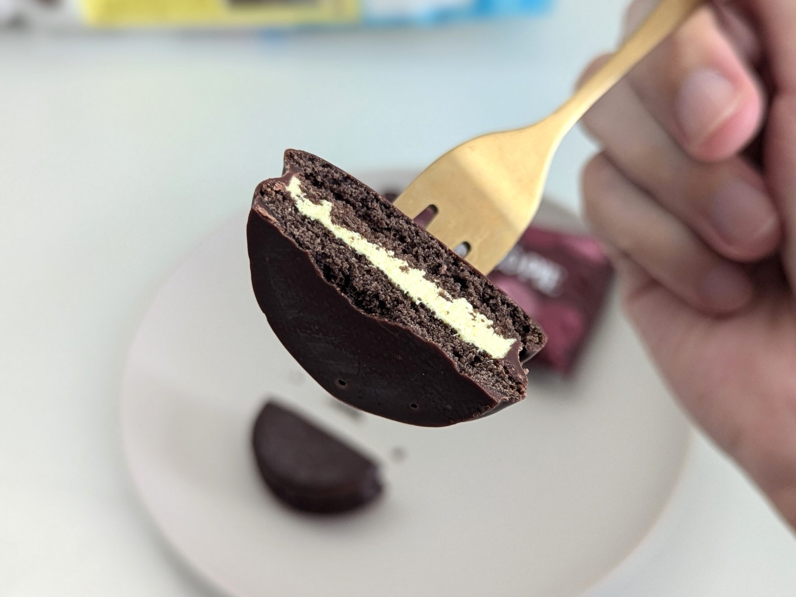 チョコパイ（高知、喫茶スプーンのベイクドチーズケーキ）