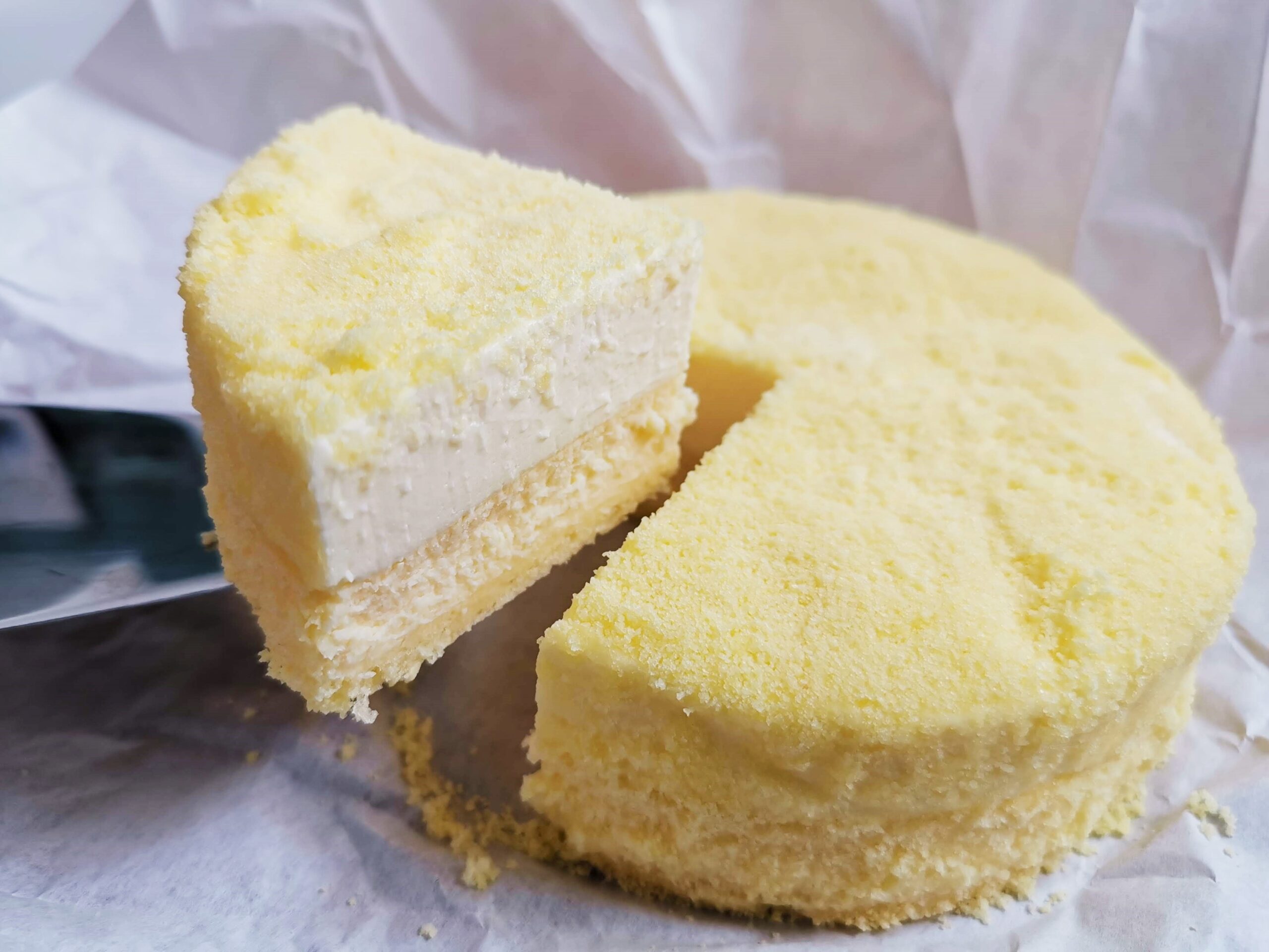 2層のチーズケーキ(ドゥーブルフロマージュ)