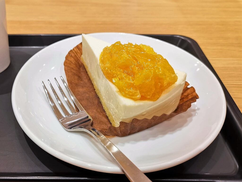 スターバックス オレンジ&レアチーズケーキの写真 (2)