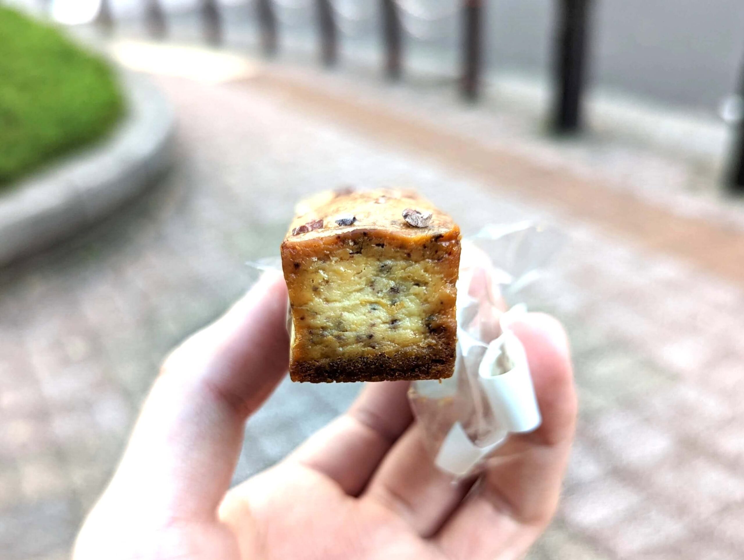 茗荷谷・cafe＆factory Paluke(パルケ)のチーズケーキ（バータイプ、カカオとコーヒー） (15)