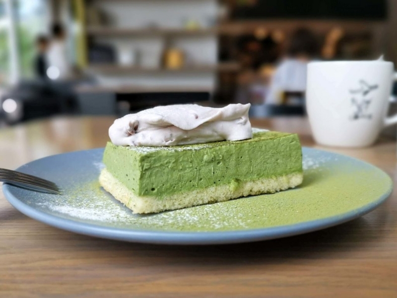 グッドモーニングカフェ 抹茶のチーズケーキ (2)