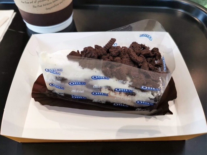 マクドナルド（McCafe by Barista マックカフェ バイ バリスタ）オレオクッキーチーズケーキの写真 (7)