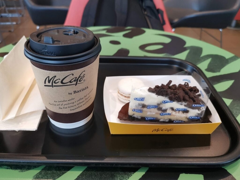 マクドナルド（McCafe by Barista マックカフェ バイ バリスタ）オレオクッキーチーズケーキの写真 (2)