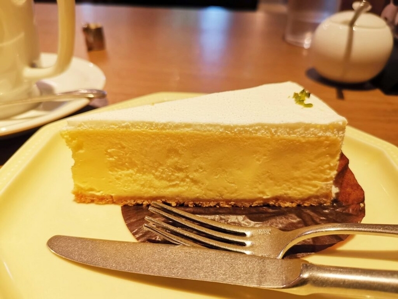 ドトール珈琲店の濃厚チーズケーキの写真