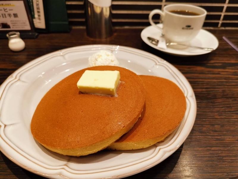 珈琲館のトラディショナルホットケーキ (2)