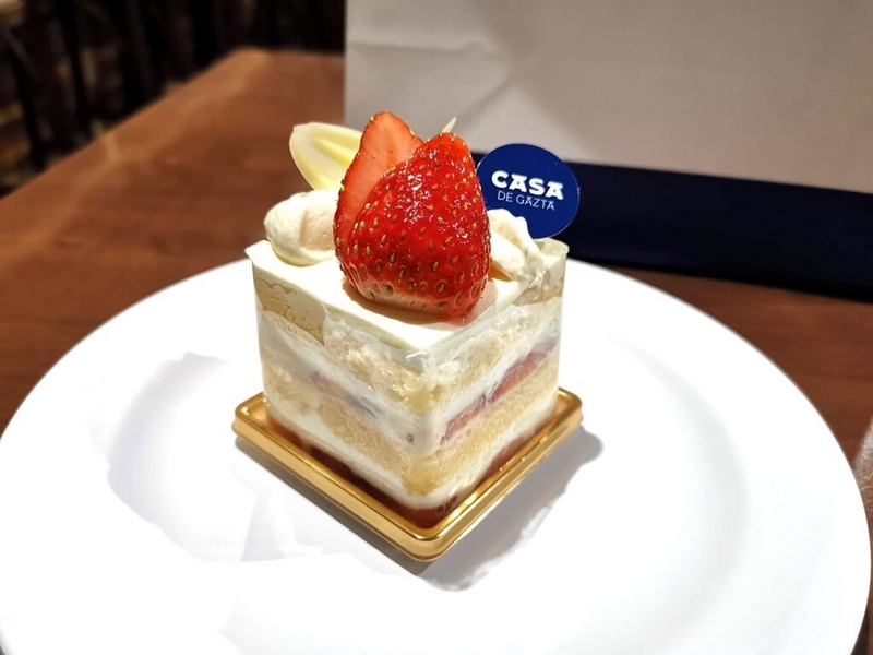 CASA DE GAZTA（カーサデガスタ）の苺のチーズショートケーキ