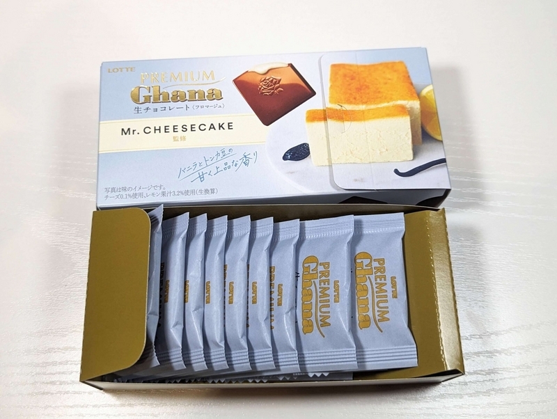 ロッテ「プレミアムガーナ　Mr. CHEESECAKE監修生チョコレート＜フロマージュ＞」