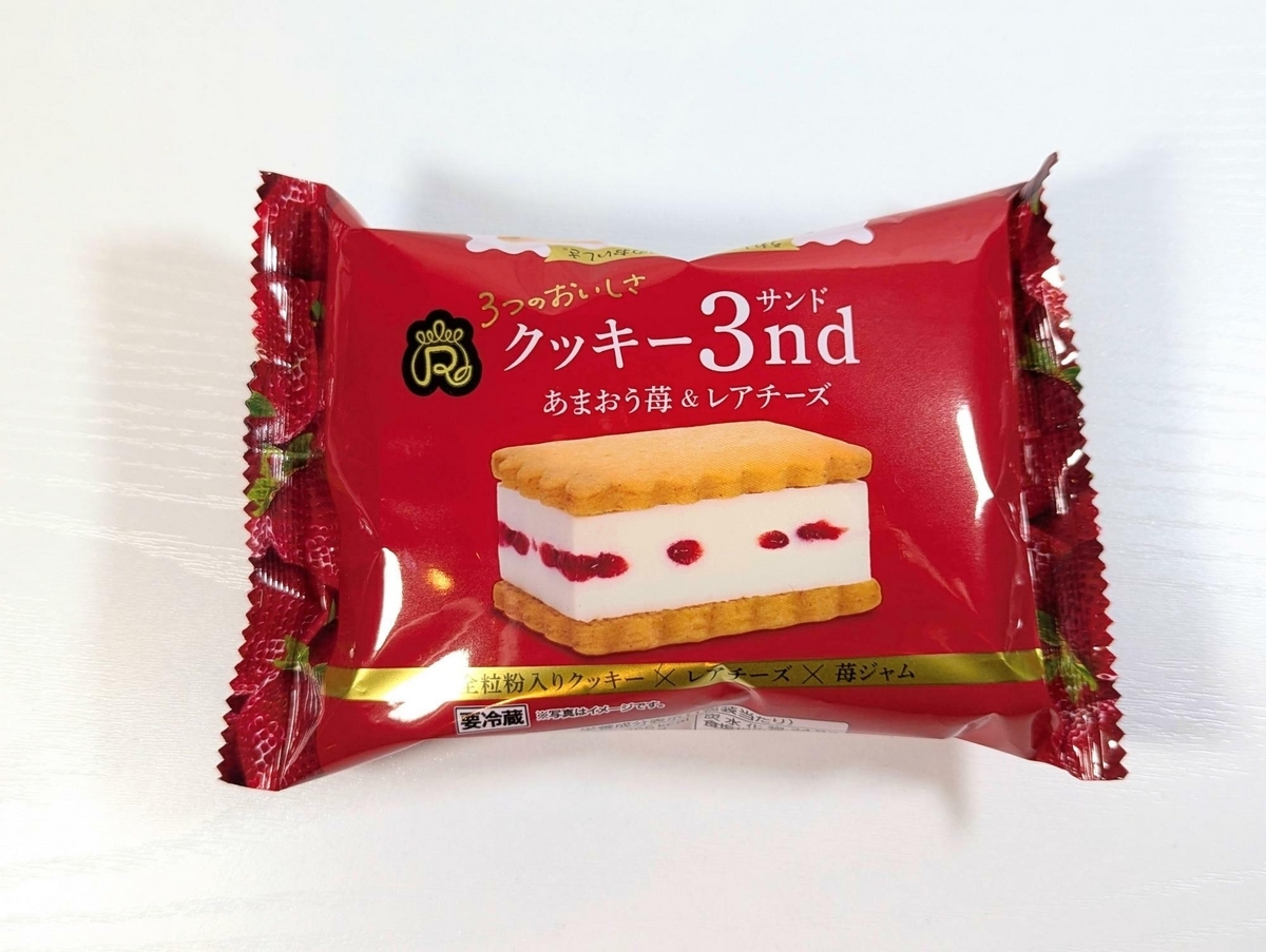 ロピア｜クッキー３nd あまおう苺＆レアチーズ