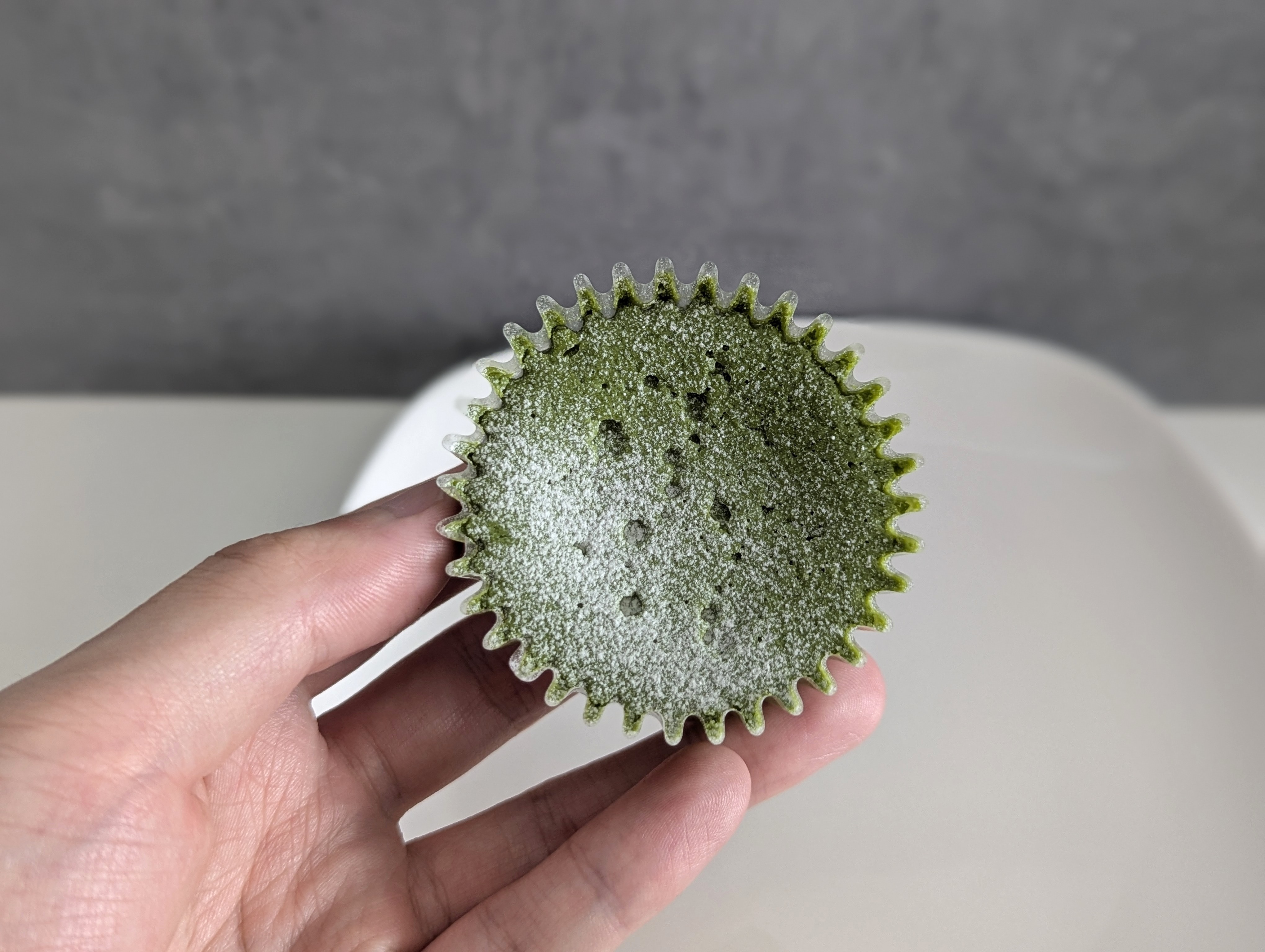 セブンイレブン、とろチーズケーキ 宇治抹茶 (7)