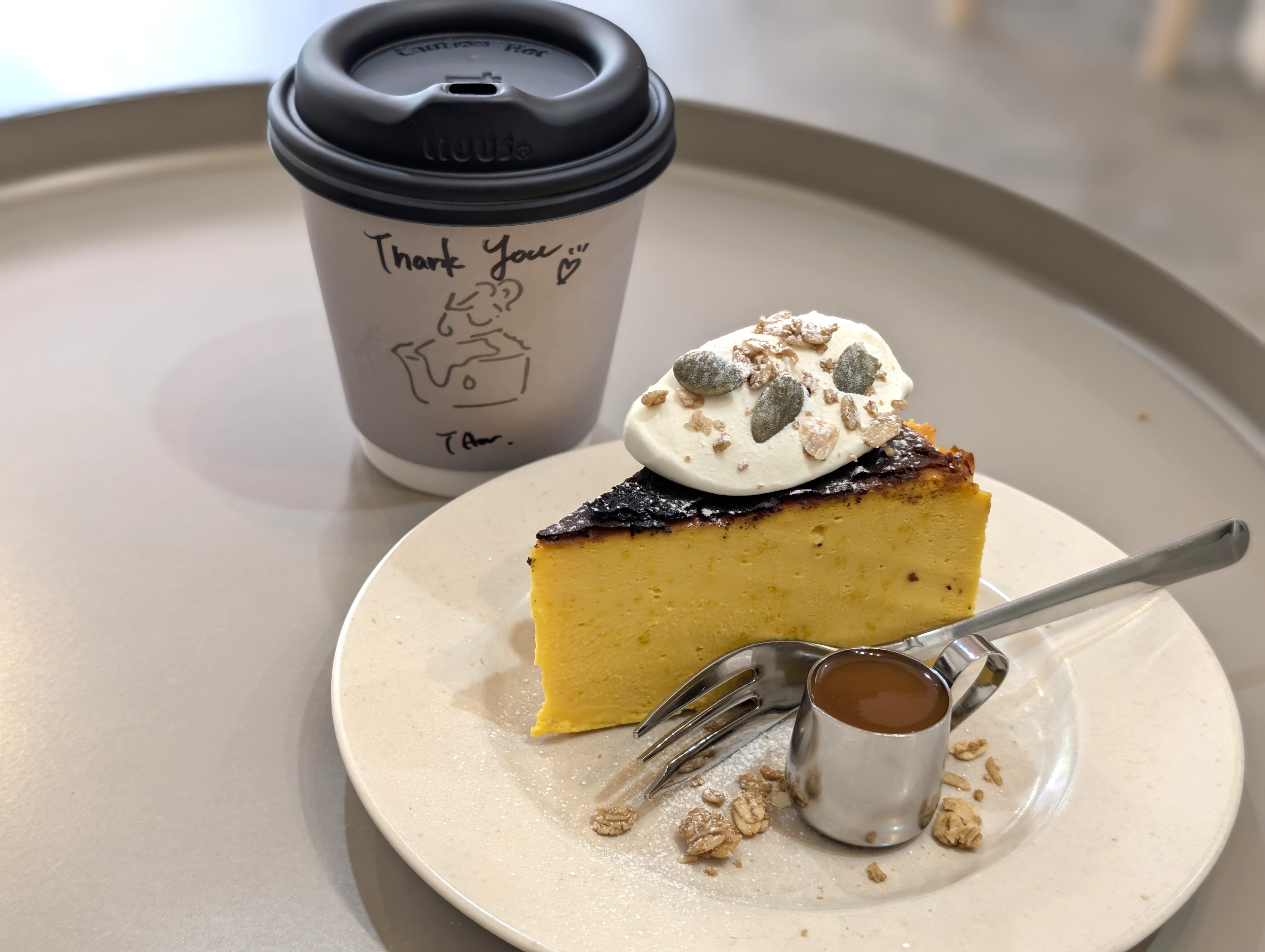 TAW 高円寺、かぼちゃのチーズケーキ 20250924　 (2)
