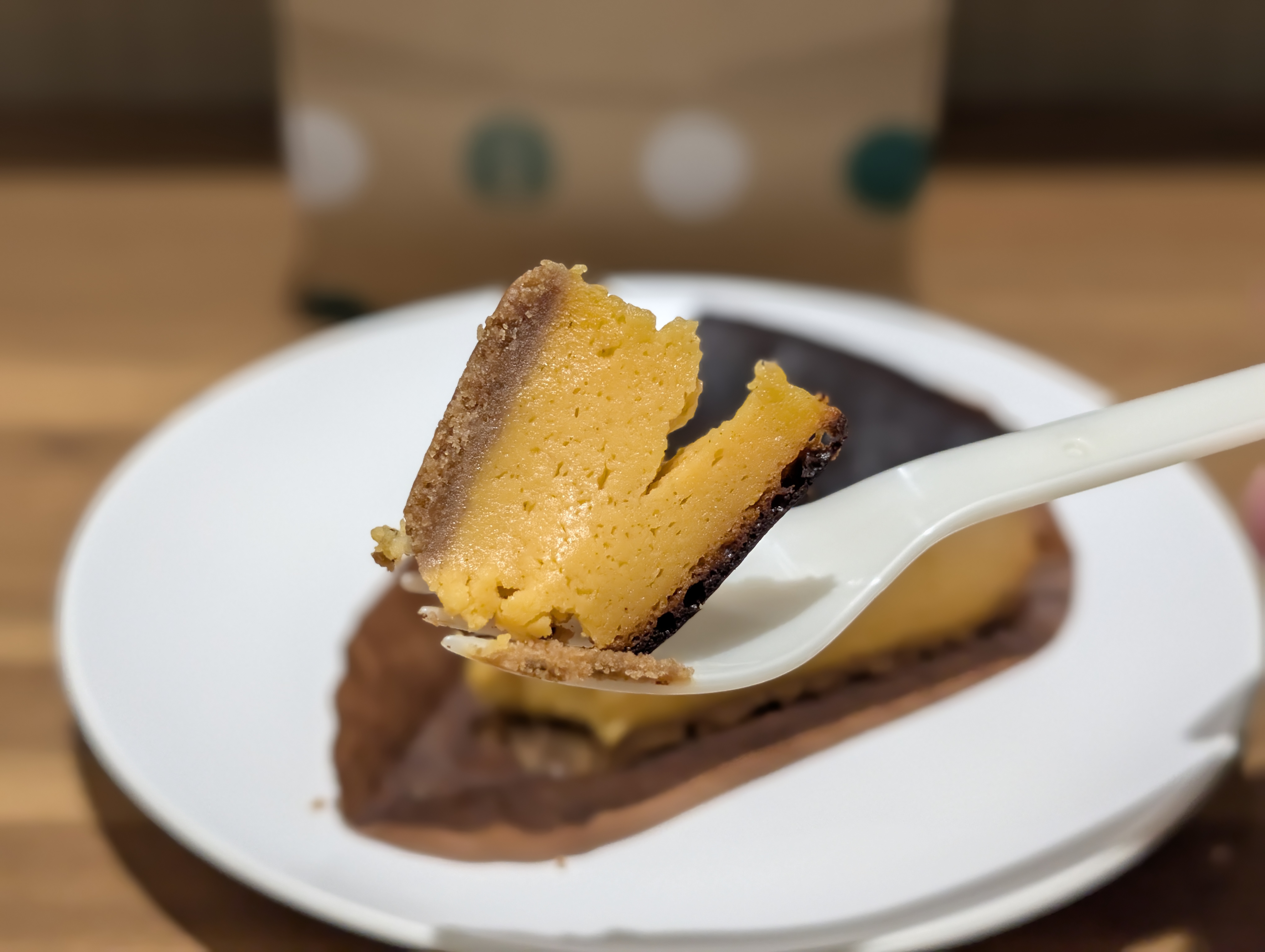 スターバックス、パンプキンバスクチーズケーキ (13)