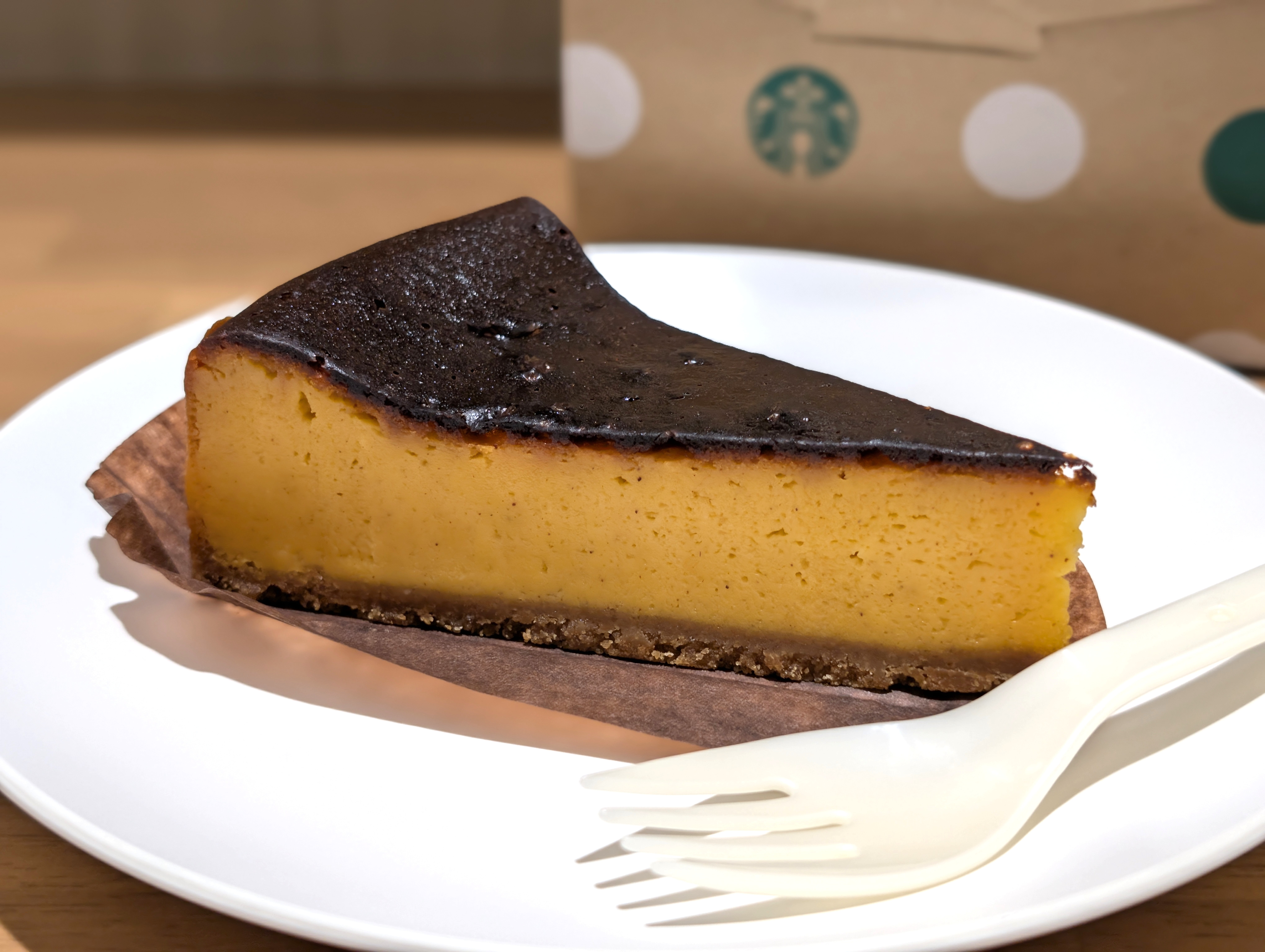 スターバックス、パンプキンバスクチーズケーキ (7)