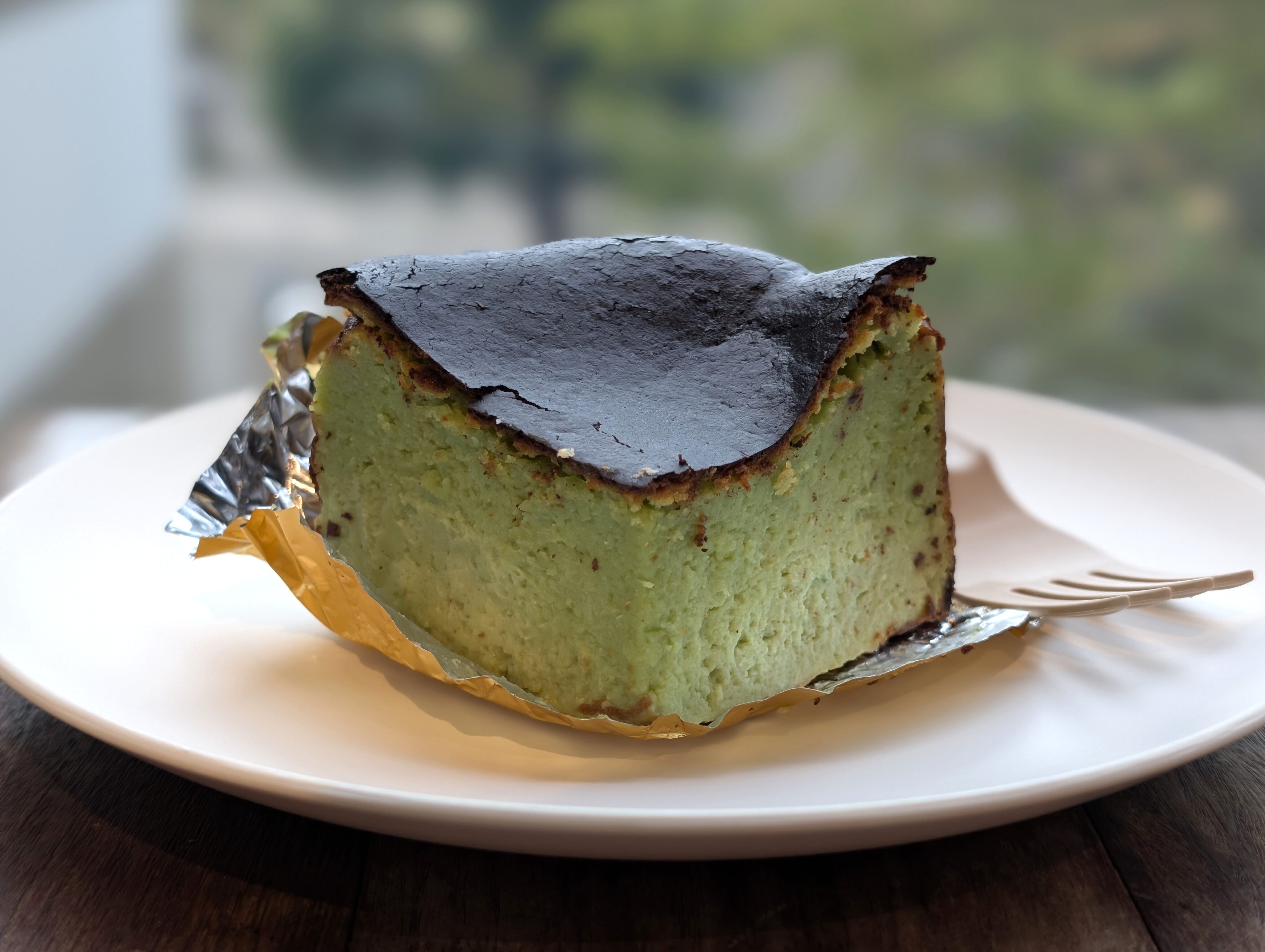 ヴィドフランス バスクチーズケーキピスタチオ (6)