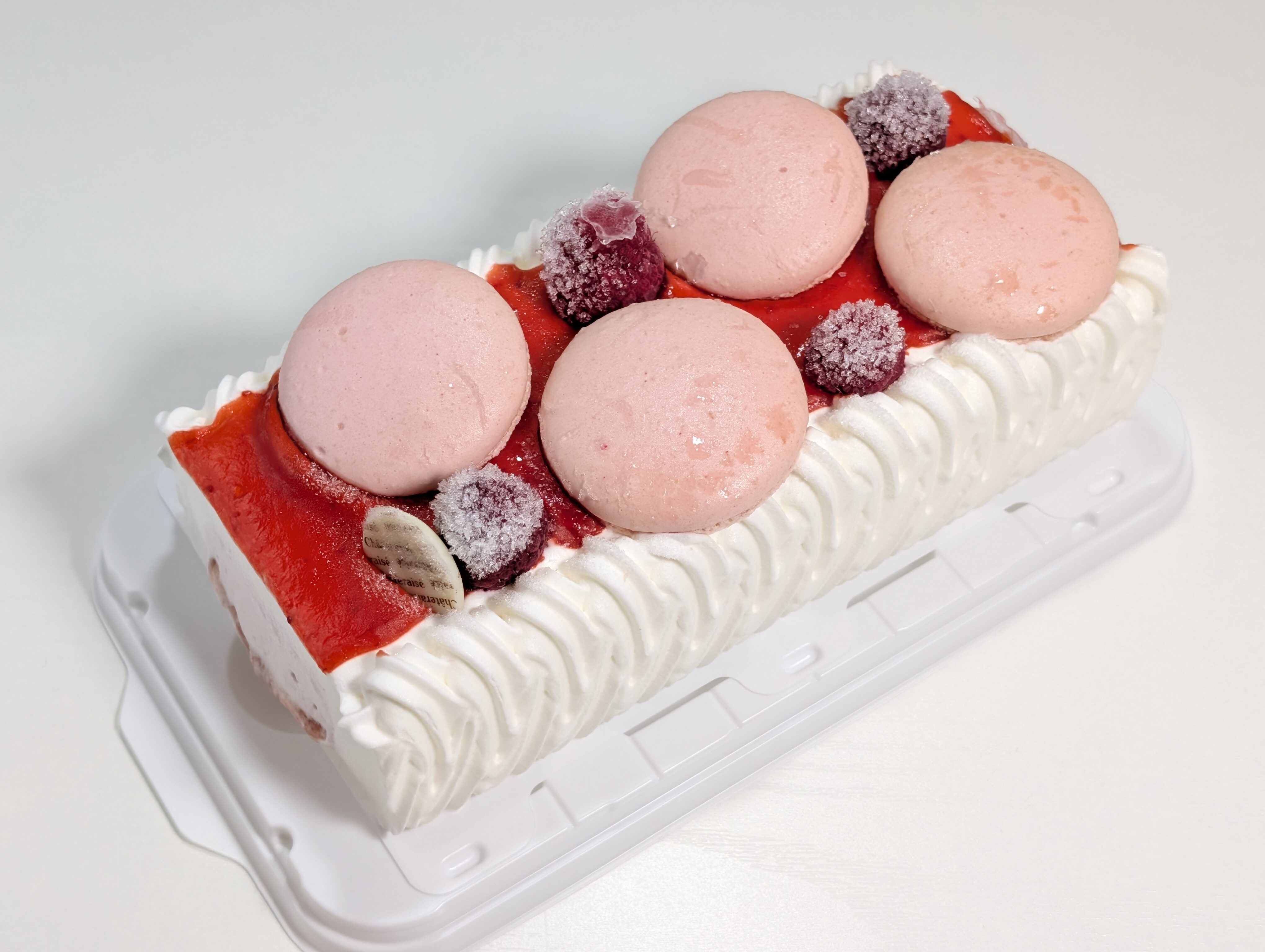 シャトレーゼ、デザートアイスケーキ ベリーレアチーズ (9)