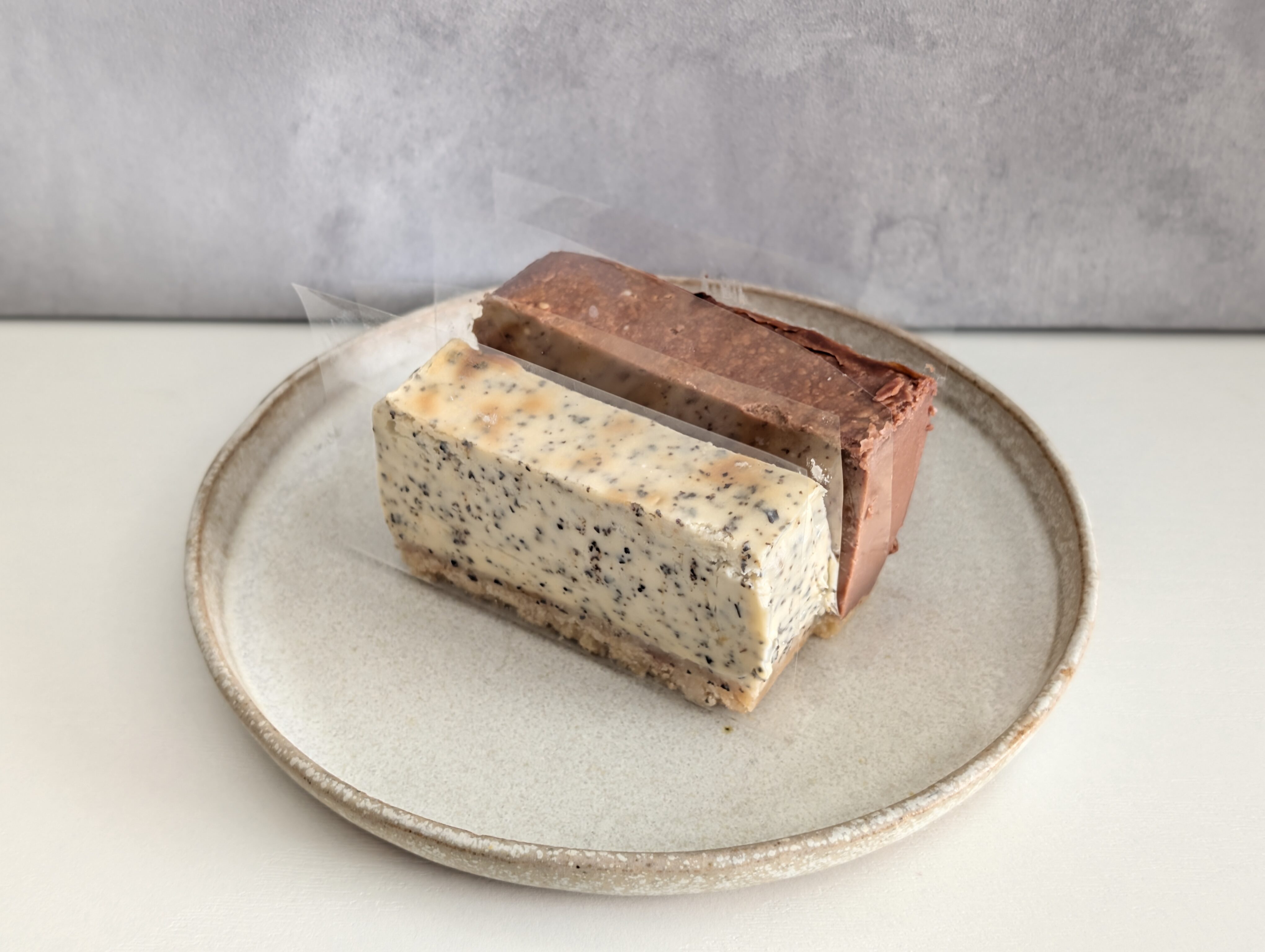 鷺ノ宮のチーズケーキ専門店 IL CACIO（イルカーチョ）のアールグレイとチョコラータ2026年3月16日