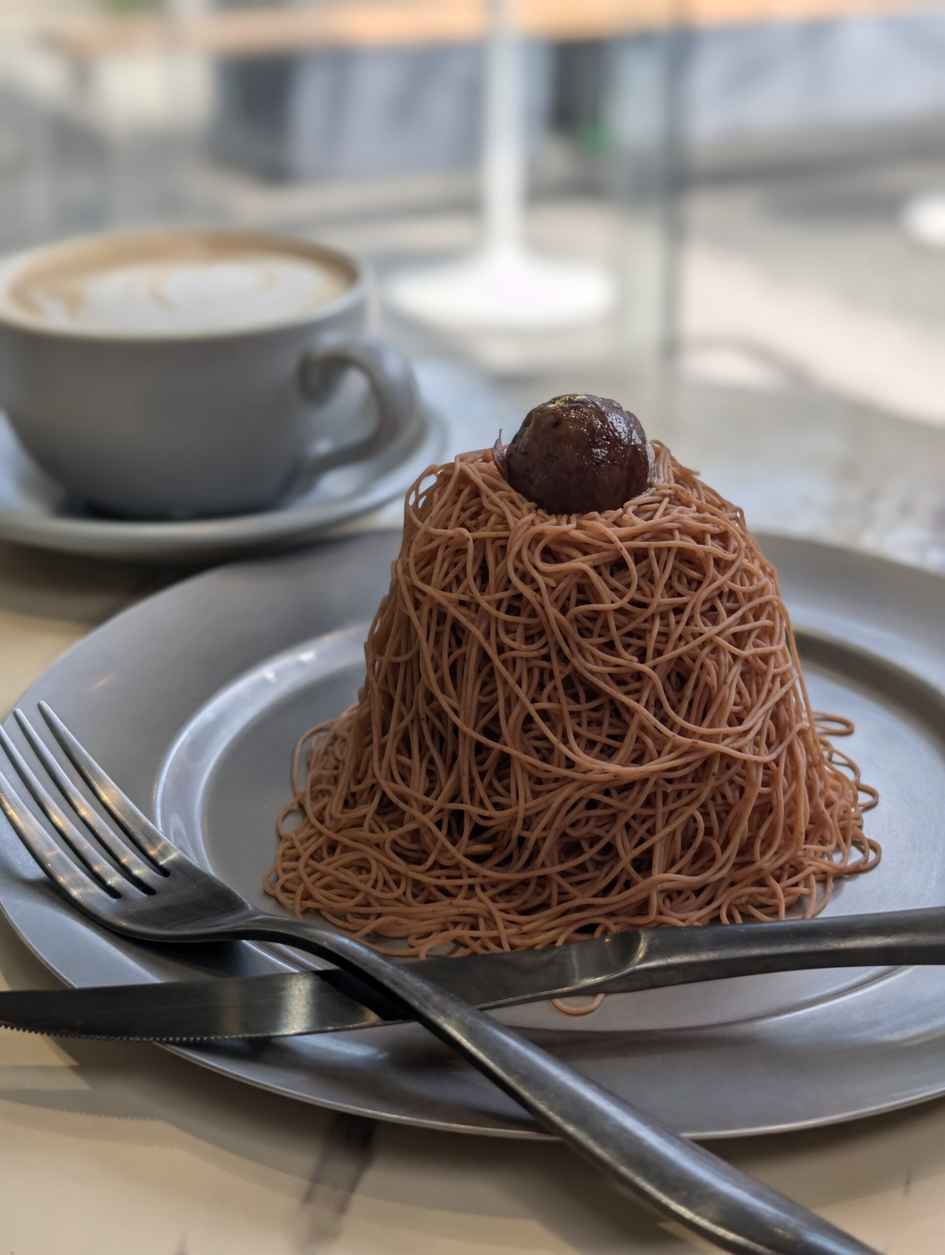高円寺 ラッドブロスカフェ（RAD BROS CAFE） 生搾り発酵モンブランバスクチーズケーキ　20260723 (3)
