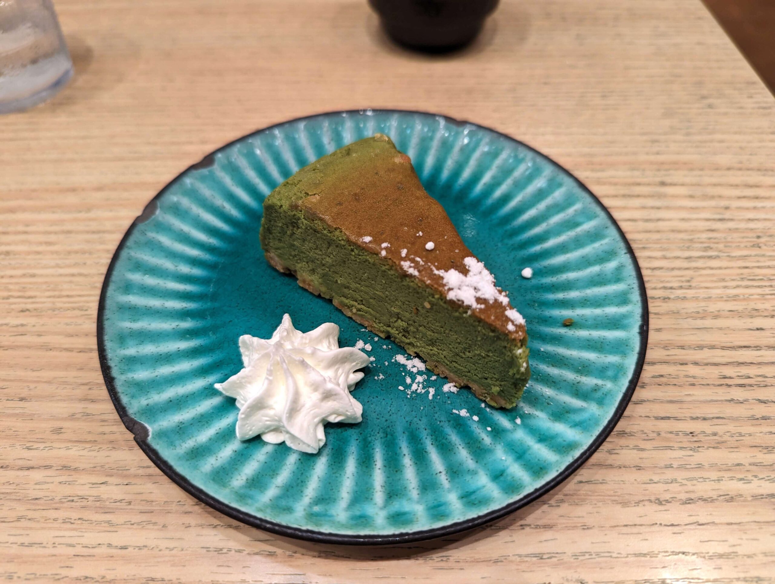 大戸屋 宇治抹茶の豆乳チーズケーキ (5)