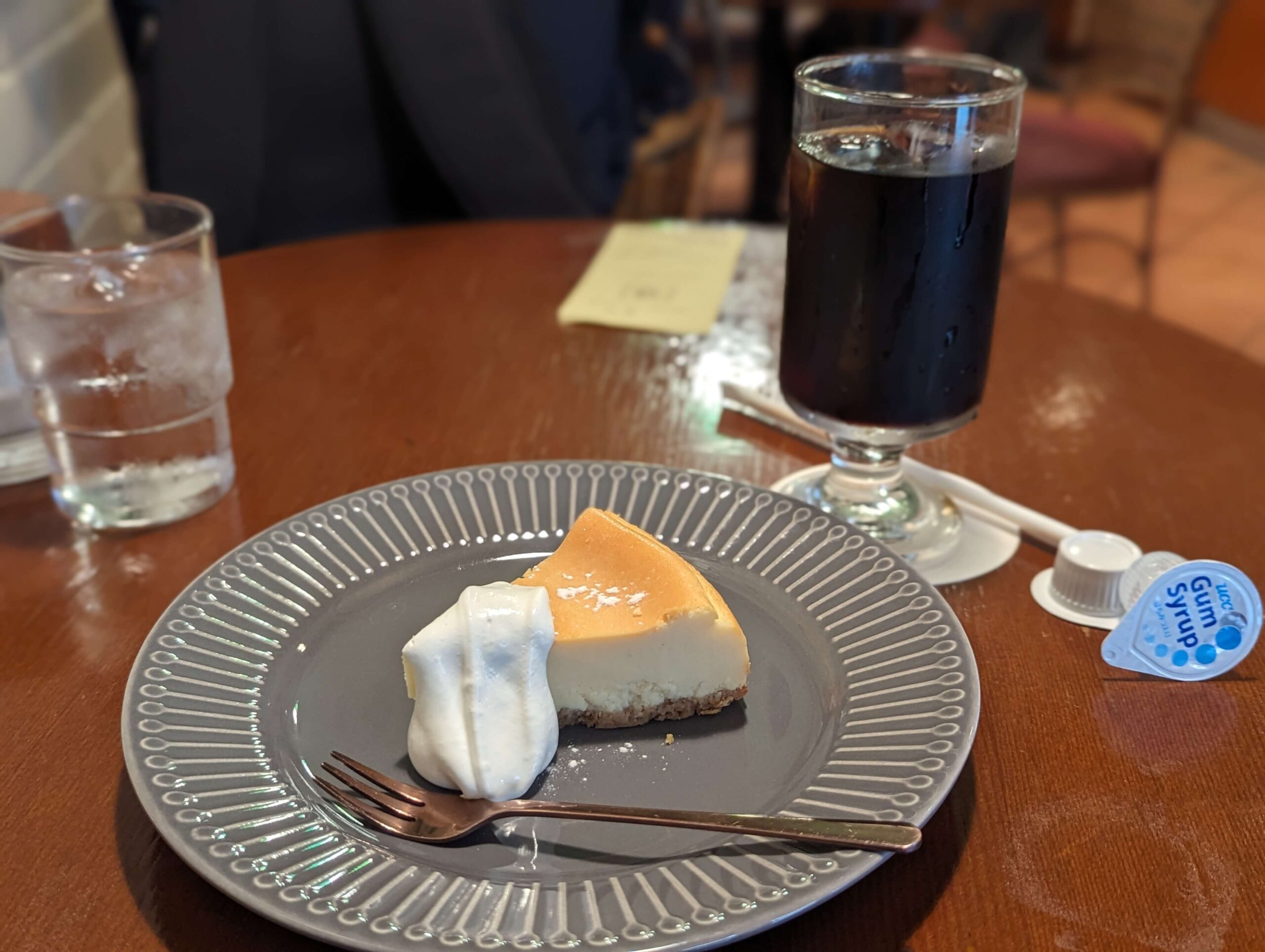 中野、コーヒーロードのチーズケーキ